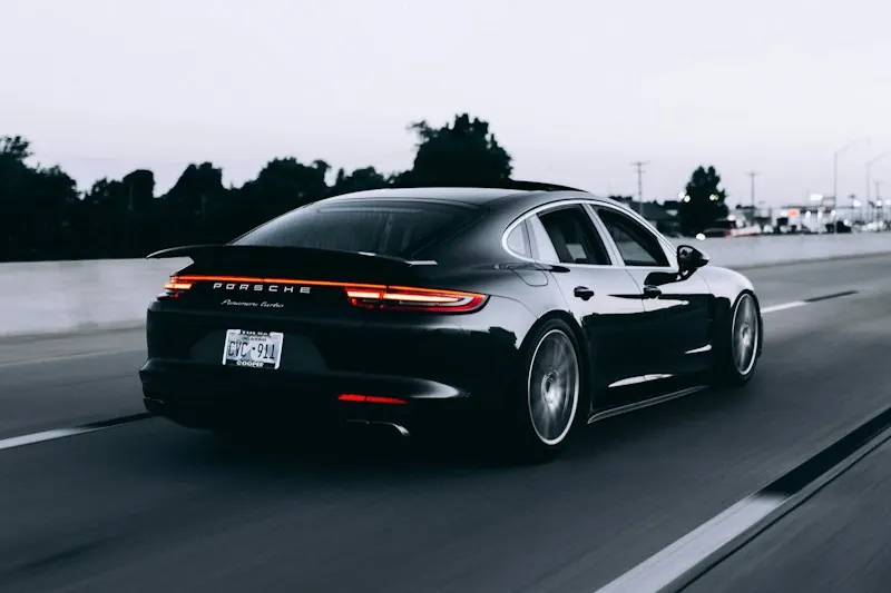 A car on the road